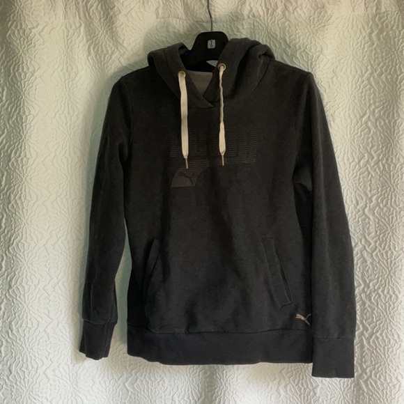 Puma Men's Charcoal Hoodie - Picture 1 of 6